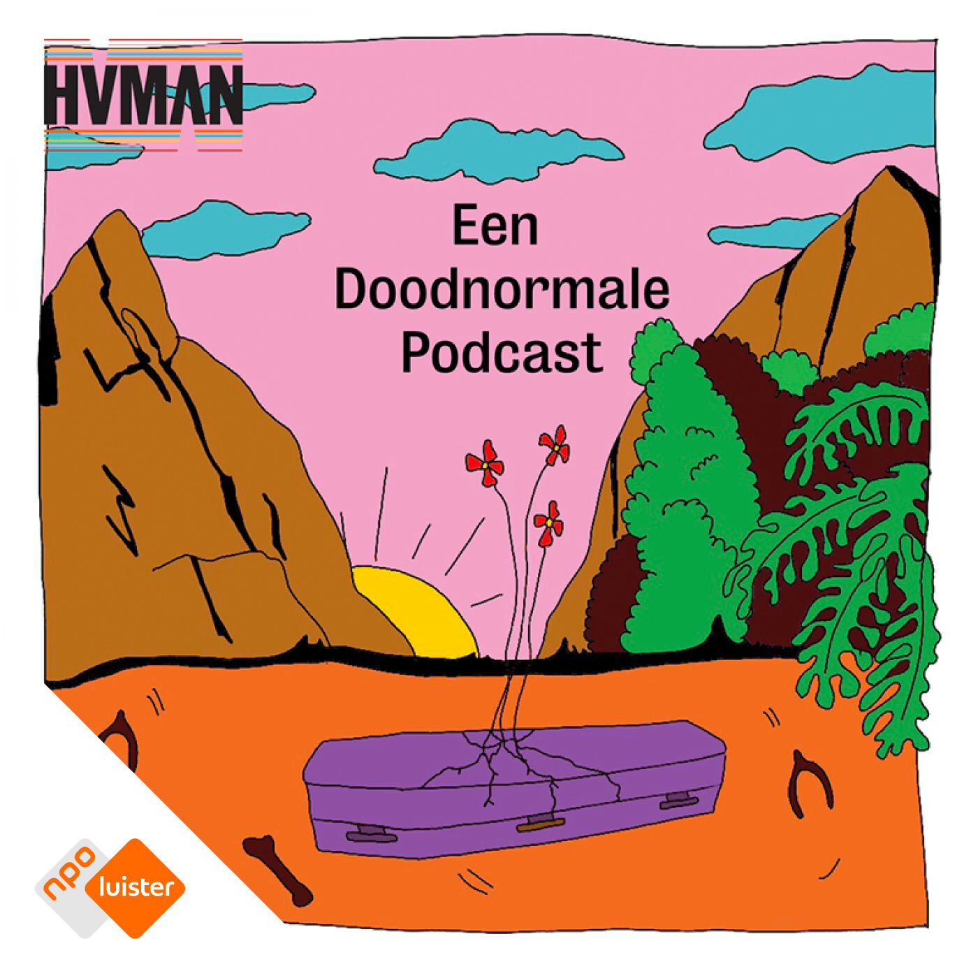 Logo Een Doodnormale Podcast